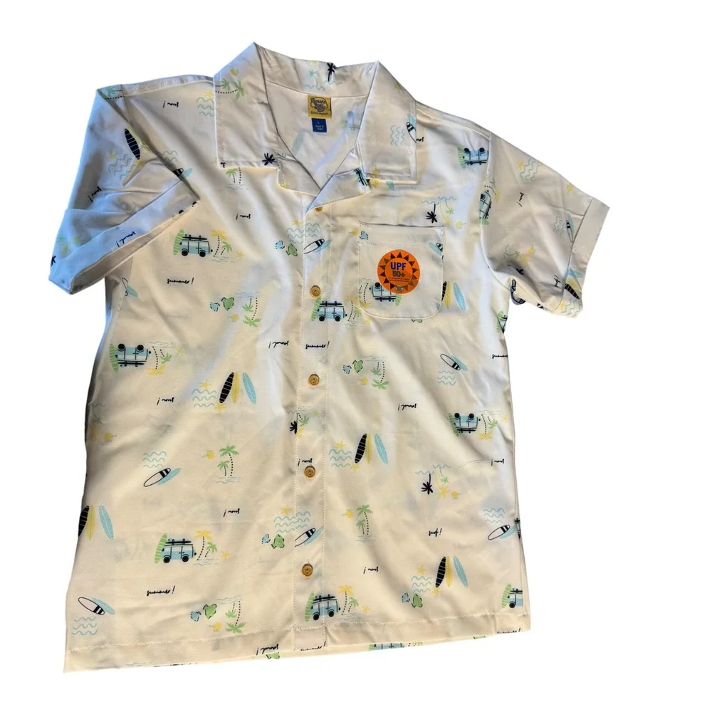 Banana Boat Kids Swim Set, Beach Surf Van Print, UPF‎ 50+, Matching Outfit